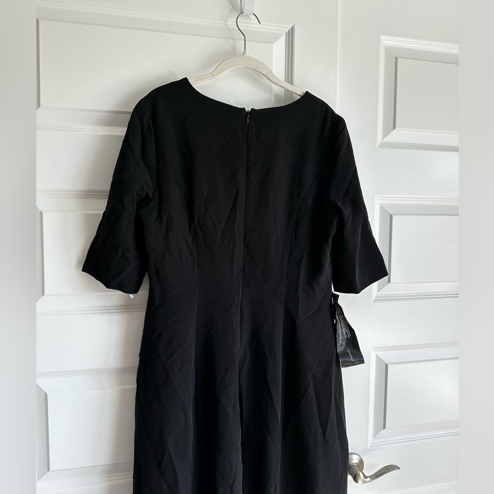 Kay Unger Davina Romper‎ Walk Thru Jumpsuit Dress Black size 12 - Picture 6 of 9